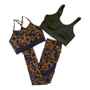 Women's Medium Active Wear Bundle Set, Mona B, All in Motion, Bra & Leggings Set